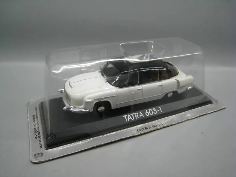 IXO 1/43 масштабная модель автомобиля игрушки Татра 603-1 литая металлическая модель автомобиля игрушка для коллекции, подарка, украшения - Цвет: Белый