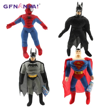 

25cm Classical The Avengers Plush toy Cartoon Spiderman Batman Superman and avengers alliance Dolls Stuffed Soft Toys for Boys