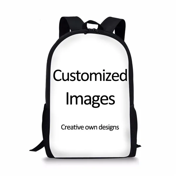 ELVISWORDS Пингвин 3D узор высокого качества Детский рюкзак первоклассника школьная сумка Детские школьные ранцы для мальчиков девочек Mochila - Цвет: Ccustom