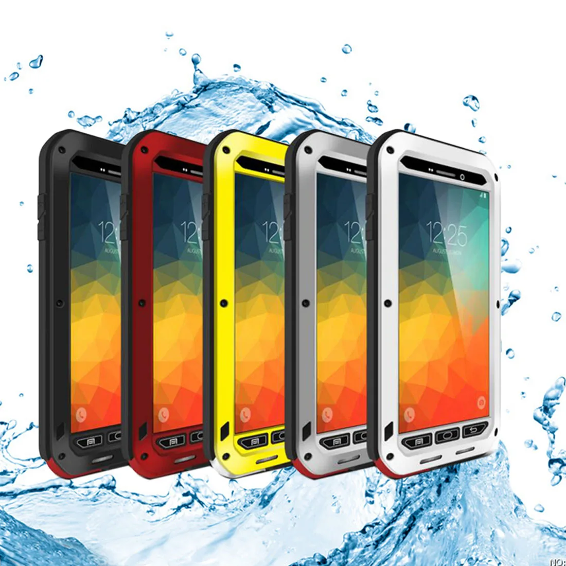 

Heavy Duty Protection Doom Armor Metal Aluminum Phone Case for Samsung Note5 Shockproof Dustproof Cover