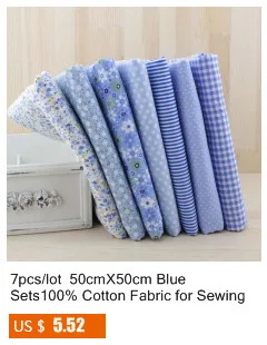 Cotton Fabric Solid Blue Color Designs Sewing Cloth Bedding Scrapbooking Tecido Decoration Quilting Patchwork Twill Telas