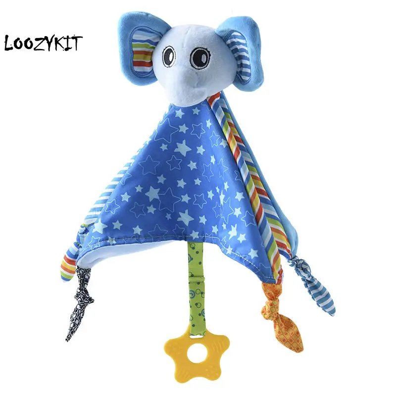 Детское успокаивающее полотенце Loozykit детское плюшевое одеяло для хранения