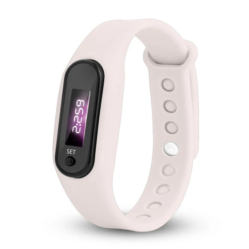 

New Run Step Smart Watch Bracelet Men Women Monitor Fitness Pedometer Calorie Counter Digital Led Walking Distance Sport Watch C