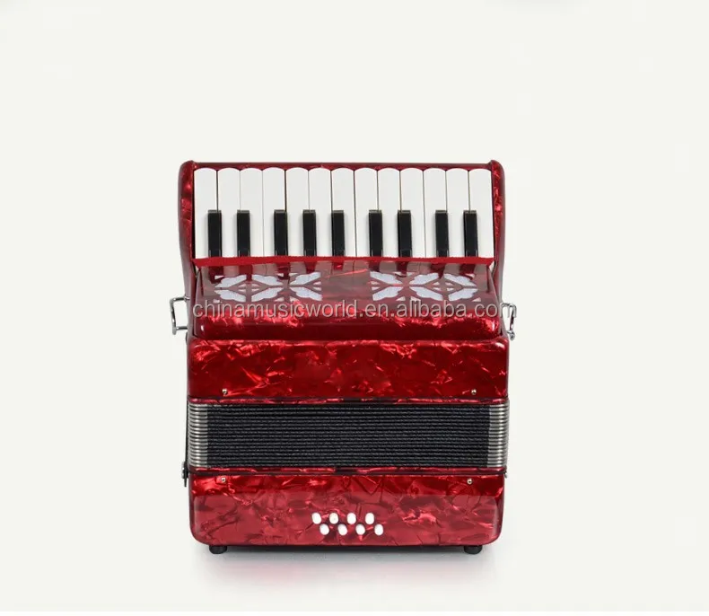 Afanti Excellent sound  AFA-03 22keys/ 8Bass button Red color Children Accordion 