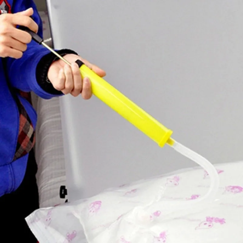 Ручной прозрачный вакуумный мешок ручной насос сумка для хранения домашней организации компрессионный воздушный насос бытовой инструмент