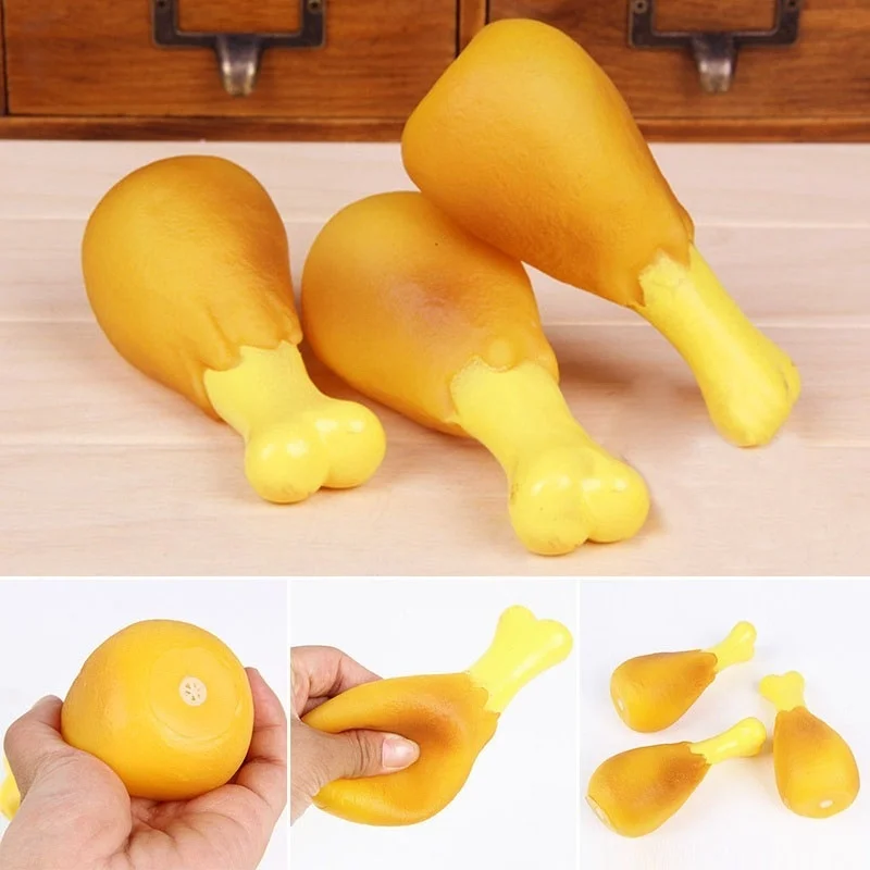 1 pcs Funny Pet Dog Puppy Rubber Chicken Leg Drumstick Chewing Toys Hot sale juguetes para