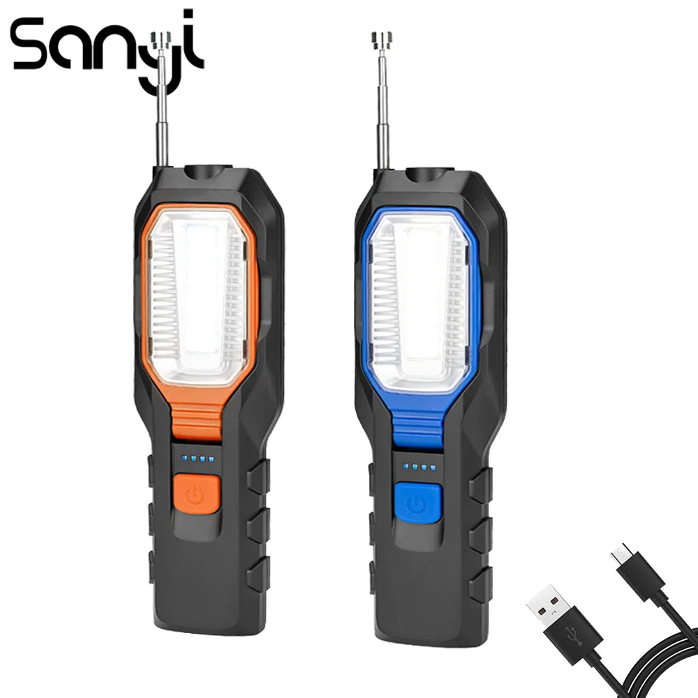 

SANYI 4 Modes LED Flashlight Built-in Battery COB Portable Light 20000 Lumen Working Lamp for Camping Hunting