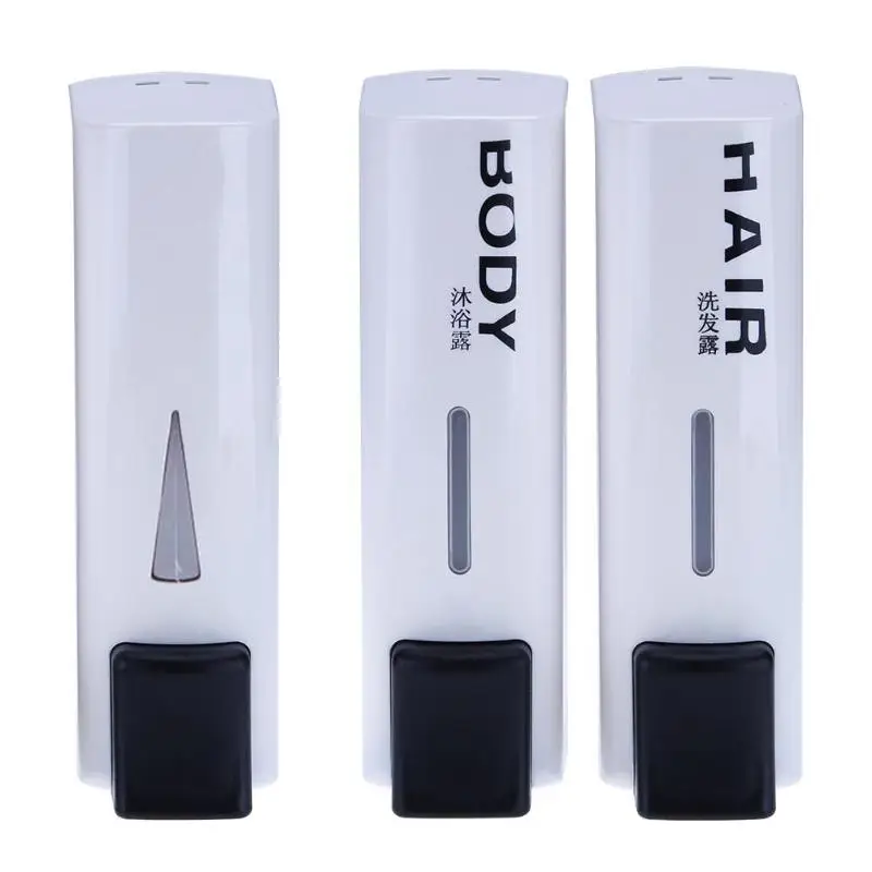 

ABS Liquid Soap Dispenser Wall Mount Soap Shower Bath Shampoo Sanitizer E5M1