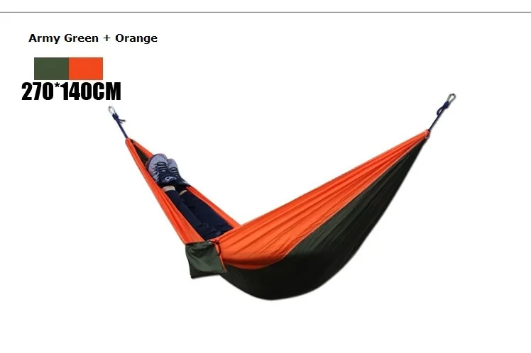 SAMIBULUO Parachute Hammock 1 Person Hammocks Travel 210d Nylon Fabric Camping Hamac - Цвет: 270