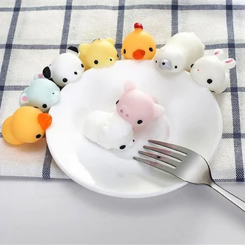 

10PCS DIY Random Squishy Slow Rising Kawaii Cute Animal Hand Toy Decor