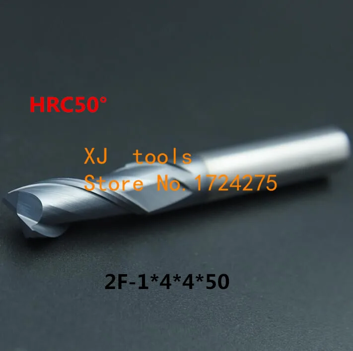 

HRC50 2F-1.0*4*4*50 Alloy Carbide Milling Tungsten Steel Milling Cutter End Mill coating:nano,The Lather,boring Bar,cnc,machine
