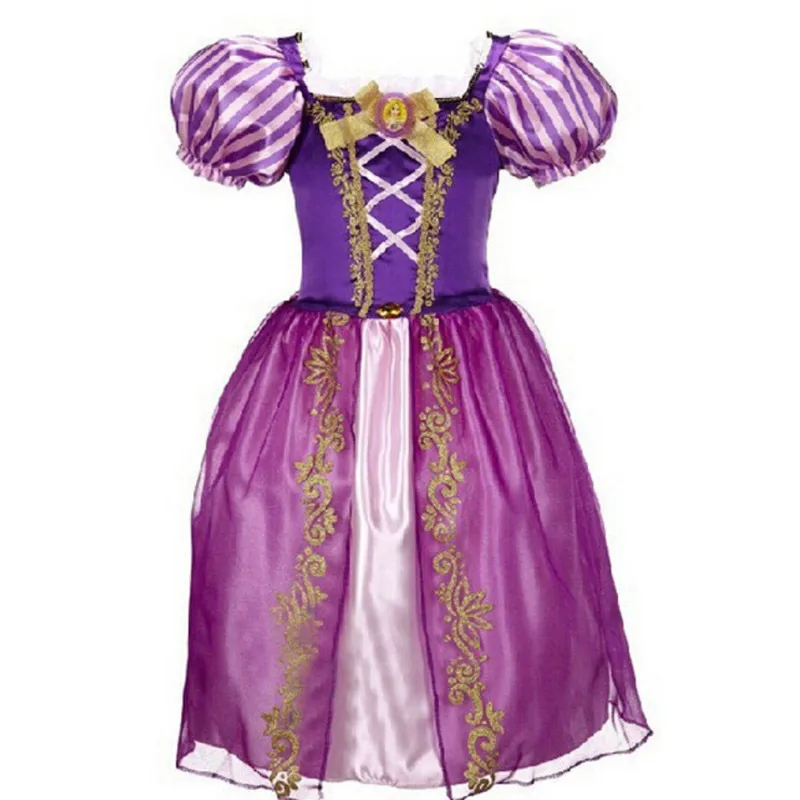 Новые платья Золушки для маленьких девочек; Детские платья Белоснежки; платья принцессы Рапунцель, Авроры; Детский костюм на Хэллоуин