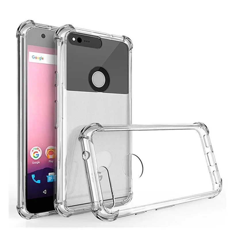 

For Google Pixel 3 XL Silicon Clear TPU For Google Pixel 2 XL Case Four Angle Phone Cover for HTC U11 Life Eyes Desire 12 Plus