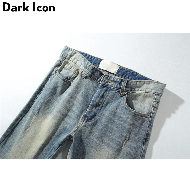 Джинсы мужские Плиссированные до колена в стиле хип хоп|man jeans denim|jeans denimdenim pants |