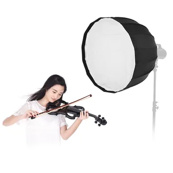 

70cm/90cm 16 Rods Portable Deep Parabolic Umbrella Softbox for Bowens Mount Studio Flash Light for Aputure COB 120D for Godox