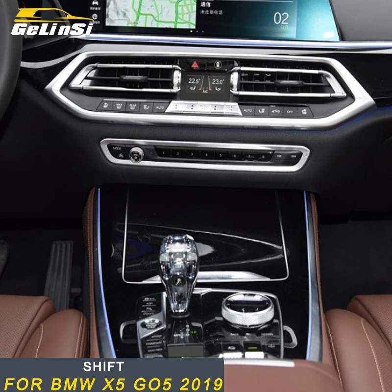 

Gelinsi For BMW X5 2019 Car Styling Dashboard Console Button Switch Film Protector Trim Sticker Interior Accessories
