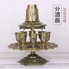 Кольцо Розовый Цирконий 12 шт./компл. античный бронзовый цинковый сплав металлический набор для вина с декантером посуда для напитков набор вина чашка 328A