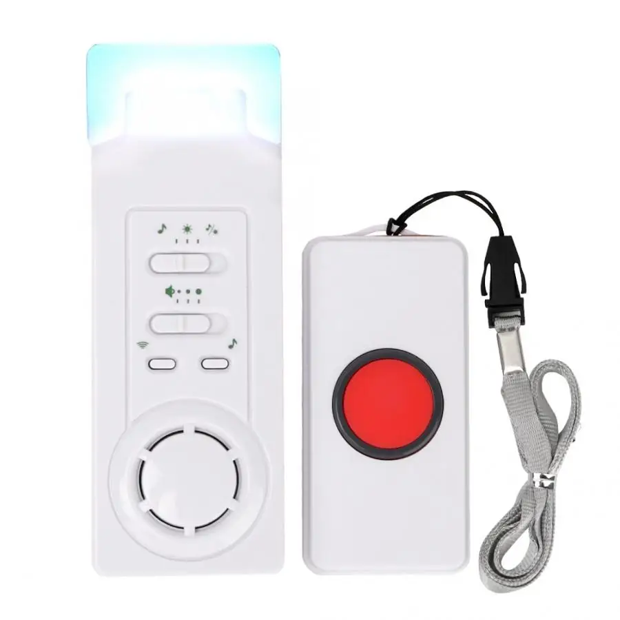 

Portable Intelligent Wireless Remote Door Bell Calling Alarm Doorbell Transmitter + Receiver For the Elderly Hear Aids Care