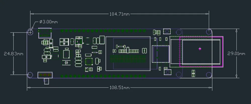 LILYGO®TTGO t-контроллер ESP32-WROVER 4MB SPI Flash и 8MB PSRAM 0,96 OLED пятипозиционная Кнопка 18650 Держатель батареи