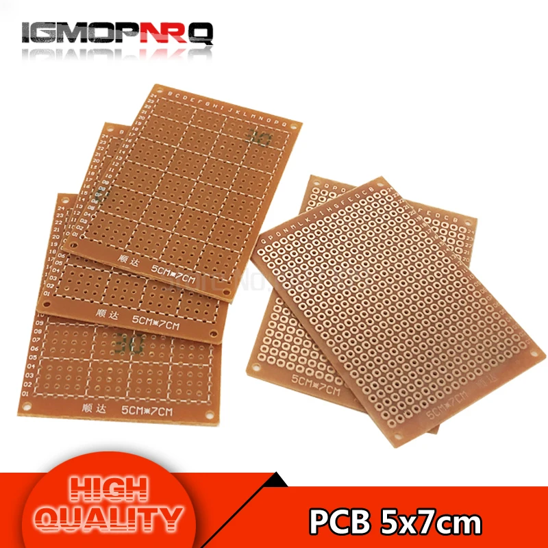 

2Pcs 5x7cm new Prototype Paper Copper PCB Universal Experiment Matrix Circuit Board 5*7cm