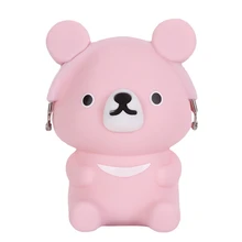 Дети портмоне мультфильм монета держатель силикагель небольшой кошелек для монет банк 5 цветов альбом для ключевых Творческий Монета принимающий