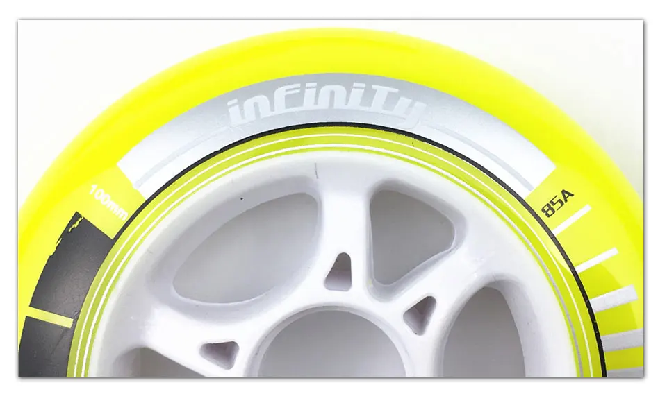 PowerSlide PS Infinity скоростные колеса для роликовых коньков 8 шт./лот, роликовые коньки с высоким откликом, скоростные гоночные колеса 90 мм 100 мм 110 мм