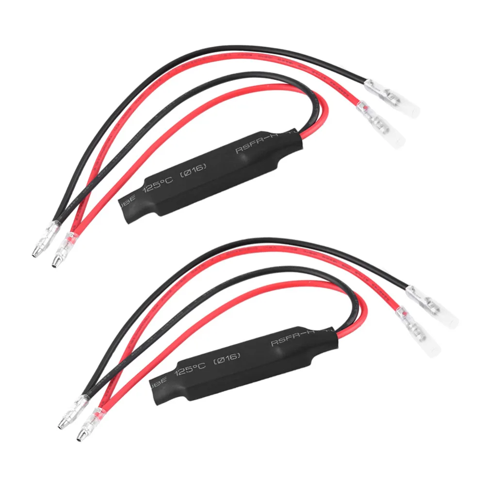 

2 Pcs Resistors 10W Motorcycle LED Turn Signal Indicator Light Load Resistor Fix Error Flash Controller Fix blinker flash error
