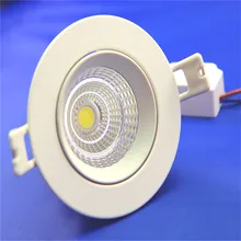 Cob светодиодный потолочный светильник светодиодный COB лампы мощностью 10 Вт 15 Вт 20 Вт светодиодный спортивный фонарик 85 V-265 V потолочные встраиваемые светодиодные освещение