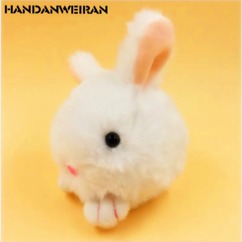 

1PCS Mini Rabbit plush toys keychain fine plush rabbit phone bag Pendant Cartoon Animal Stuffed Plush small pendant for girl 7cm