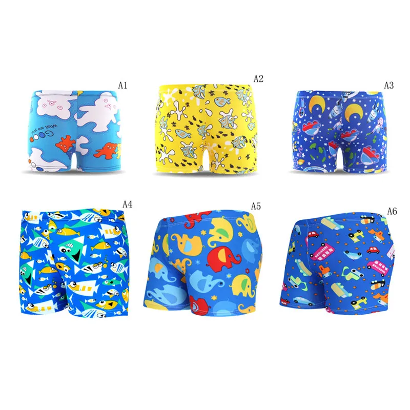 

2018 1PC Animal Print Baby Boys Swimming Pants Briefs Beach Holiday Board Trunks Shorts Football New Kids Boys Cartoon Swimwear