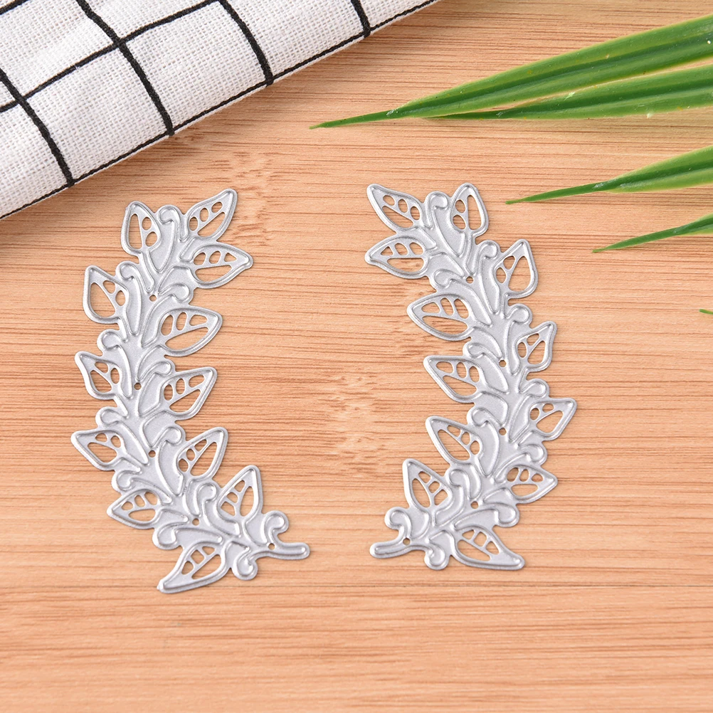 3pcs Metal Cutting Dies Decorative Embossing Template Folder Leaves Stencils For Decor DIY Scrapbooking Album