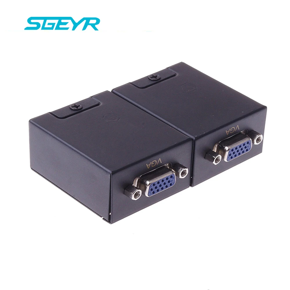 60m vga extensor 1x1 divisor rj45cat5e6 ethernet