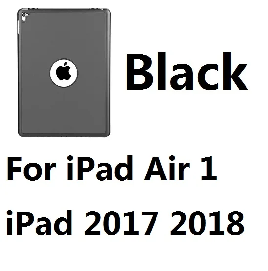 Алюминиевый сплав, 7 цветов, светодиодный чехол-клавиатура с подсветкой Bluetooth, чехол для iPad Mini 1234 Air 1 2 iPad 9,7 Pro 9,7 Pro 10 - Цвет: For A120178  Black