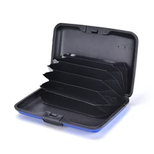 Алюминиевый Блестящий металлический держатель для карт открытка-коробка держатели и Note чехол для карт водонепроницаемый держатель для кредитных карт чехол для мужчин и женщин