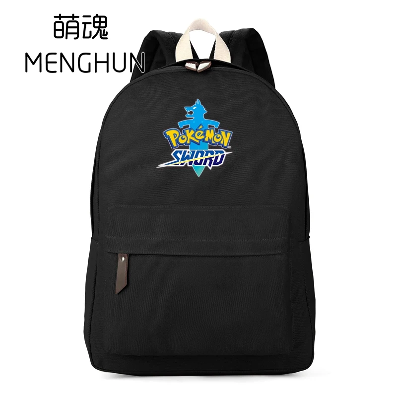 Pokemon fans backpack New game Pokemon sword backpacks Pokemon shield bag schoolbag canvas anime game bag durable backpack