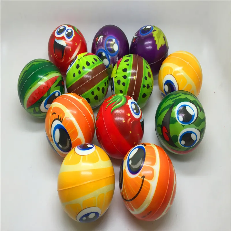 

12pcs/lot Funny Smiley Face Anti Stress Reliever Ball For Kids Autism Mood Toys Squeeze Relief For Children Balls Toy