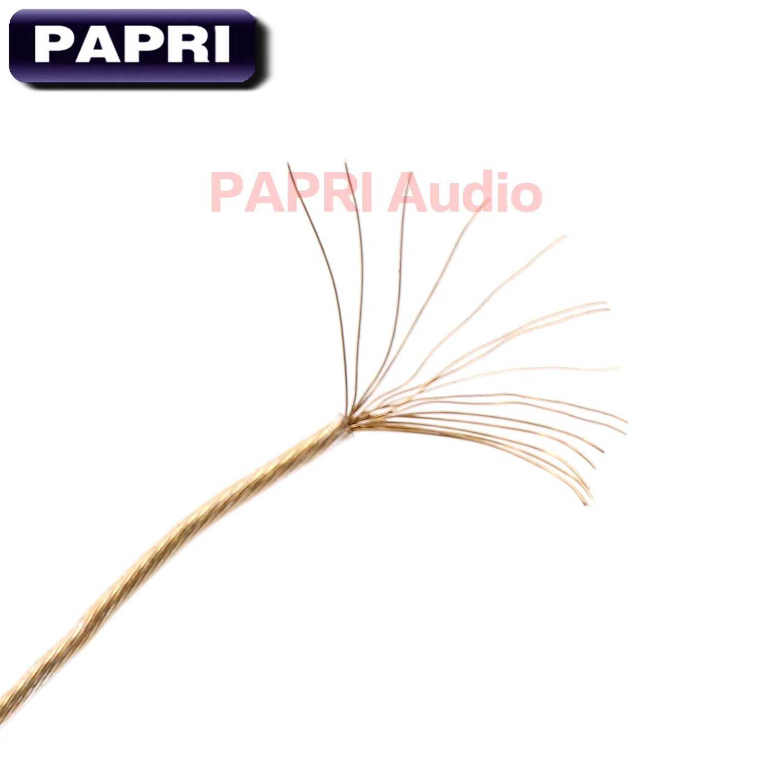 PAPRI Newest GS04 Headphone Cable DIY 7N OCC Gold Plated 3Mil Litz Structure Hifi Audio For Upgrade Earphone Wire 16Cores