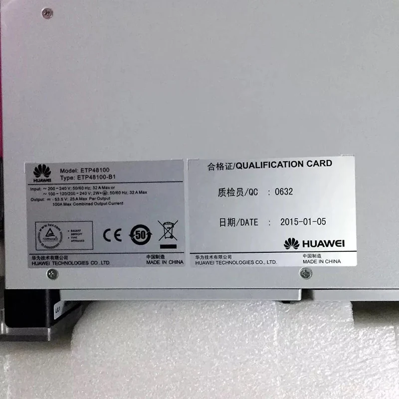 Hua wei ETP48100 ETP48100-B1 220/-48v 100A OLT источник питания для оптоволоконных OLT MA5683T/MA5680T/C300