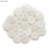 Shell 20pcs 2 Hole White Round Buttons Home Decor Sewing Scrapbooking Clothing 10-18mm Optional 1
