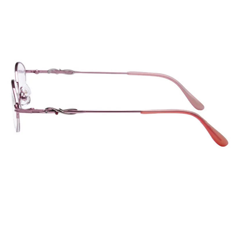 Горячая Высокое качество оптическое пальто линзы анти-излучения очки для чтения инкрустированные алмазным сплавом очки женские розовые очки с Чехол