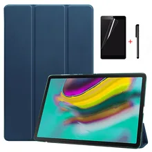 Премиум Smart PU кожаный чехол для Samsung Galaxy Tab S5e 10,5 SM-T720 SM-T725 10," планшет Funda Capa Чехол+ пленка для экрана+ ручка