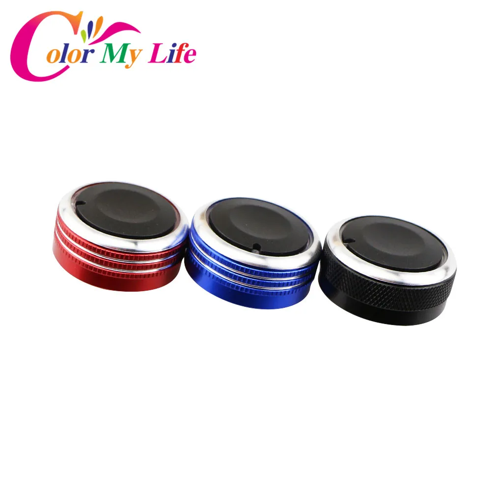 

Color My Life 3Pcs/Set ABS Car Air Conditioning Knob Air Conditioner Switch Manually Modified Knobs for BYD F3 F3R Accessories