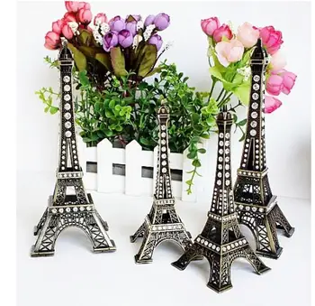 

crafts New tourist souvenirs Eiffels Tower tour souvenir Tower multi-size with box and drill alloy large room world famous
