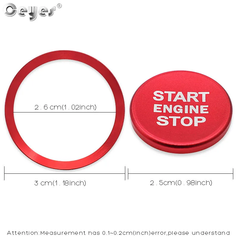 Car Start Engine Button Ring for VOLKSWAGEN (24)