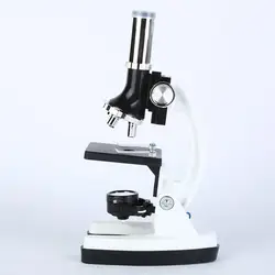 Студенческий детский микроскоп 1200x лабораторное оборудование набор инструментов металлический микроскоп комплект принадлежностей