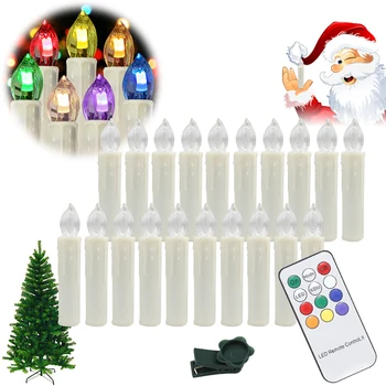 

20PCS/PKG small LED Flickering Candle Colorful Lighting Christmas Tree Party Wedding New Year Indoor Outdoor Decor