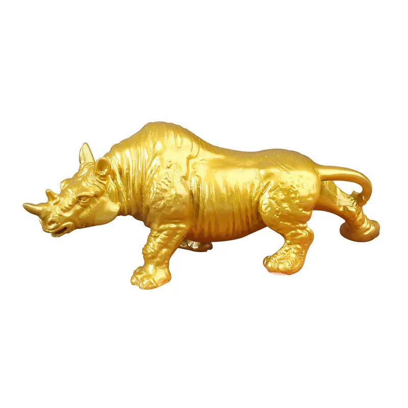 

5cm high Rhinoceros decorations cattle and gas office buildings decoration of wine cabinet Home Furnishing Ornament