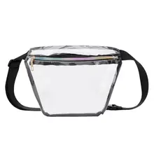Fanny Pack Transparent Waist Belt Hip Bag Fashion Women PVC Chest Bag Cute Jelly Zipper Female Casual Fanny Pouch Waist Pack