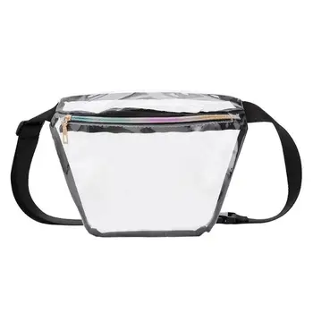 

Fanny Pack Transparent Waist Belt Hip Bag Fashion Women PVC Chest Bag Cute Jelly Zipper Female Casual Fanny Pouch Waist Pack
