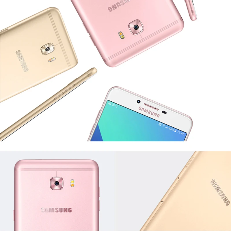 samsung Galaxy C9 Pro, разблокированный, 6,0 дюймов, 6 ГБ ram, 64 ГБ ram, LTE, 4G, 16,0 Мп камера, четыре ядра, 4000 мАч, Android 6,0, смартфон